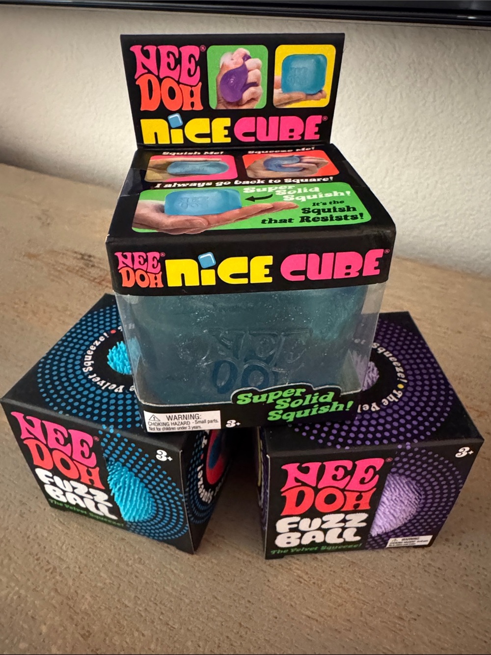 Nice Cube Super Solid Squish, 2x Fuzz Ball